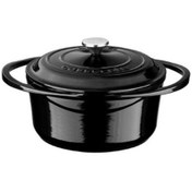 Resim Lava Heritage Yuvarlak Siyah 20 cm Döküm Tencere 