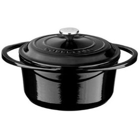 Resim Lava Heritage Yuvarlak Siyah 20 cm Döküm Tencere 