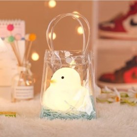 Resim Szypzstore Runxi Life Hall Sevimli Evcil Hayvan Gece Lambası Yatak Başı Süsleri Led Bebek Uyku Sıcak Renk Gece Lambası 6jf2eh Bej 