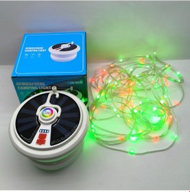 Resim Yx-669 Güneş Enerjili Şerit Ledli Kamp Lambası - 15 Farklı Işık Modu & Type-c Hızlı Şarj Beyaz 