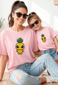 Resim genosha Anne Kız 100% Pamuk T-shirt Mama Mini Mother Daughter TEKLİ FİYAT 