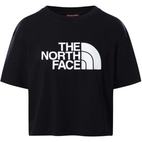 Resim The North Face W Ss Cropped Easy Tee Siyah Kadın T-shirt Nf0a4t1rjk31 
