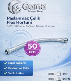 Resim GGama Bağlantı ve Batarya Hortumu - 3/8 N İnç 50 Cm 