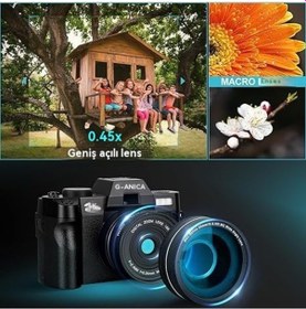 Resim Dijital Kamera, Wifi Ve Uygulama Kontrolü İle Fotoğrafçılık İçin 48mp Kameralar, Youtube İçin 4k Vlog Kamerası, Kompakt Kamera, Makro Ve Geniş Lens İle Giriş Seviyesi Kullanıcılar Ve Yeni Başlayanlar İçin Mükemmel - 32 Gb Kart 