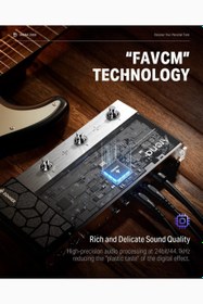 Resim Arena2000 278 Efektli Akıllı Gitar Pedalı, IR Desteği, Looper ve Amp Simülasyonu - Siyah 