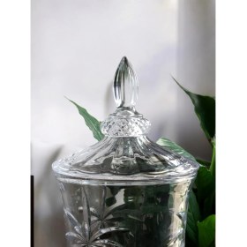 Resim Cam Sebil 2 Lt Musluklu Şerbetlik - Parti Damacanası - Meşrubatlık - Palmiye Model 