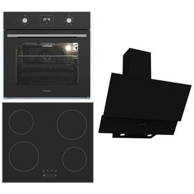 Resim Termikel BO O64D5C B + BH B64E1 B + CH C6532C BB Siyah Ankastre Set 