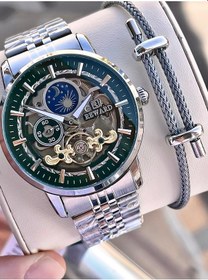 Resim Reward Özel Tasarım Otomatik Mekanizma Çelik Kordon 5 Atm Suya Dayaknıklı Erkek Kol Saati W.14626.3 Gümüş 