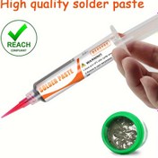 Resim HAOXPNG Temizlemeye Gerekli Olmayan Lehim Pastası Şırınga - SMD Tamiri İçin Düşük Sıcaklık Akışı, LED ve Elektronik Bileşenler İçin Hassas Metal Pastası, RoHS Standartlarıyla Uyumlu, Lehimleme Malzemeleri, Bileşen Tamiri, Profesyonel Görünüm, Yüksek Kaliteli Pastası 