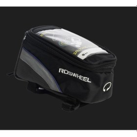 Resim Xbyc 896 Bisiklet Kadro Üstü Çanta Siyah Mavi Çok Renkli 