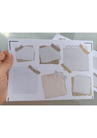 Resim Vintage Scrapbook Mat Not Kağıtları Etiket Seti Bullet Journal Ve Planlayıcı İçin Sticker Diğer 
