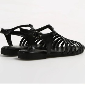 Resim Kindep Momo Kadın Gladyatör Babet Siyah Siyah 