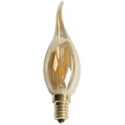 Resim CATA Amber 4 Watt Rustik Kıvrık LED Buji Ampul (CT-4281) 