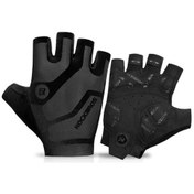 Resim Rockbros S196 Outdoor Spor Yarım Parmak Koruyucu Kaymaz Eldiven 