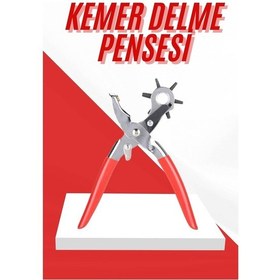 Resim Universal Kemer Delme Pensesi 6 Farklı Boyutta Kemer Delici Ev Deri Kemer 