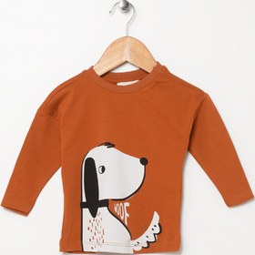Resim Mammaramma Baskılı Tarçın Bebek T-shirt 22fwb-19 