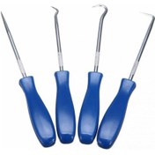 Resim Maiyame 4'lü Çelik Çekme Kancaları Seti - Otomobil Tamiri, Lastik Taş Temizleme, Fosforlu Kartuş Dolum Ve Ev Tamir Araçları 