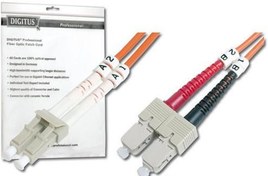 Resim DK-2632-05 Digitus LC-SC Fiber Optik Patch Kablo, 5 metre, Multimode, Duplex, 62.5/125 