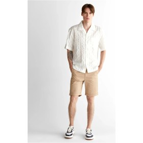 Resim Gant Erkek Krem Relaxed Fit Klasik Yaka Çizgili Gömlek 3250064.113 