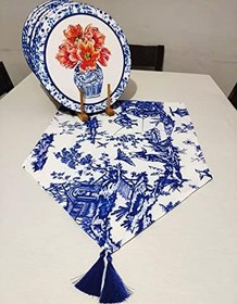 Resim Viemso Japon Etnik Desenli Runner, 6'lı Supla Set 