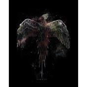 Resim Anka Kuşu Phoenix Büyük Sırt Patch Yama 