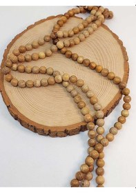 Resim Bileklik Boy Ud Ağacı Ahşap Yarım Dizi 8mm 45268 18cm Uzunluğundadır Çok Renkli 