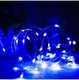 Resim Kuzey 10 METRE SU GEÇİRMEZ PARLAK CANLI MAVİ IŞIK MİCRO DÖKME LED ULTRA MAVİ PİLLİ LED IŞIK SABİT YANAR MAVİ 