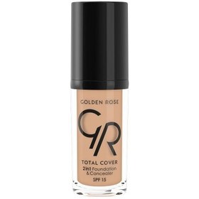 Resim Golden Rose Total Cover Fondöten No:15 30ml 