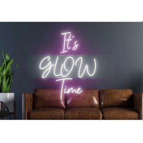 Resim Twins Led It's Glow Time Yazılı Neon Tabela Pembe Model:model:24613366 Pembe 