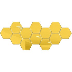 Resim Geeksen Yapışkan Altıgen Ayna Çıkartmaları - Ev Dekorasyonu İçin Pratik Ve Şık Çözüm 