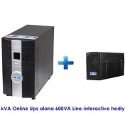 Resim Fcm FPLUS-11 LCD Ekran 3KVA Online Kesintisiz Güç Kaynağı (ups) 