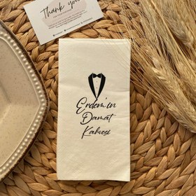 Resim Baskılı Özel Gün Peçetesi | 20 Adet Kişiye Özel Desenli – Düğün, Nişan, Söz ve Davetler İçin 