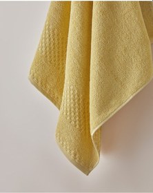 Resim English Home Border Check Pamuk Banyo Havlusu 70x140 Cm Sarı Sarı 