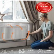 Resim 20 Adet Isı Yalıtım Levhası Kalorifer Petek Arkalığı Radyatör Arkası Levha 