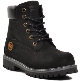 Resim Bulldozer 240602 Siyah Nubuk Hakiki Deri Bağcıklı Unisex Bot 001 
