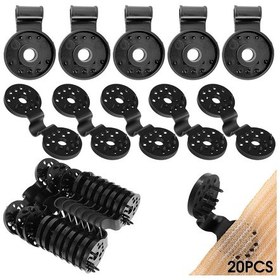 Resim Çit Kumaşı, Gölgelik, Rüzgarlık Kumaşı İçin Delikli 20 Özel Klips, Çok Yönlü, Kışa Dayanıklı, Kullanımı Kolay Diğer 