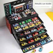 Resim Çocuklar için Demir Alaşımlı Araba Modeli Tren Seti - Renkli Metal Oyuncak Arabalar, Tren ve Yol İşaretleri ile Oyun Seti, İç Mekan Oyunları ve Toplama için İdeal, Oyun Seti Oyuncak|Oyun Seti Tasarımı|Dayanıklı Oyuncak 