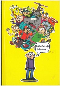 Resim Paklon Tasarım Defteri Ser Kapak Çizgili Kalabalık A5 14x21 Çok Renkli 