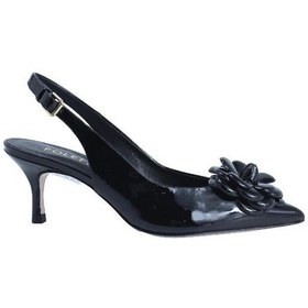 Resim Poletto Hakiki Deri Sıyah Ayakkabı Stiletto 9841 92 V1-2523 Siyah 