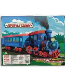 Resim UJ Toys Pilli Raylı Vagonlu Oyuncak Tren Seti 