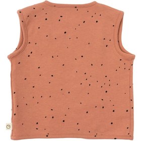 Resim Çift Taraflı Yelek Bebek Cosmos Pembe Organik Pamuk - Pembe Dots / 0-6 Ay 