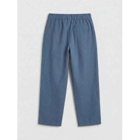 Resim LC Waikiki Lcw Kids Indigo Keten Karışımlı Pileli Erkek Çocuk Pantolon 