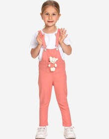 Resim Pembe Kot Salopet 1-4 Yaş 2074-1 Pembe 