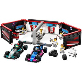 Resim Nessiworld LEGO City F1 Garajı ve Mercedes-AMG ve Alpine Arabaları 60444 