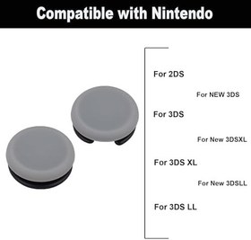 Resim 2 Adet Analog Çubuk Kapak Yedek 3D Joystick Kapak 2DS/3DS/3DSXL/3DSLL/Yeni 3DS/Yeni 3DSXL/Yeni 3DSLL Kontrol Cihazı 