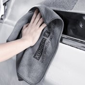 Resim 2 Lüks Mikrofiber Araba Yıkama Havlusu, Çift Katmanlı Kalınlaştırılmış Yüksek Emişli Kadife Yumuşak Kuru Bez 
