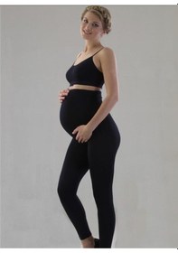 Resim Kadın Licralı Hamile Tayt 