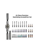 Resim Willowhaven 42'li Profesyonel Manyetik Vidalı Tornavida Seti - Endüstriyel Alaşımlı Çelik Ev Tamiri 