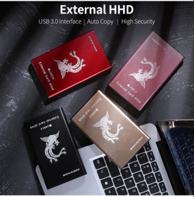 Resim Xindoker Addwıngs Usb 3.0 Taşınabilir Sabit Disk - 1tb, Şifre Koruma, Otomatik Yedekleme, Yüksek Hız, Altın Renk 