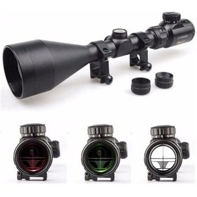 Resim Tr-nikula 3-9x56eg Ateşli Aletler Dürbünü Çift Işık Kırmızı yeşil Kaynaklı Zoomlu Siyah 